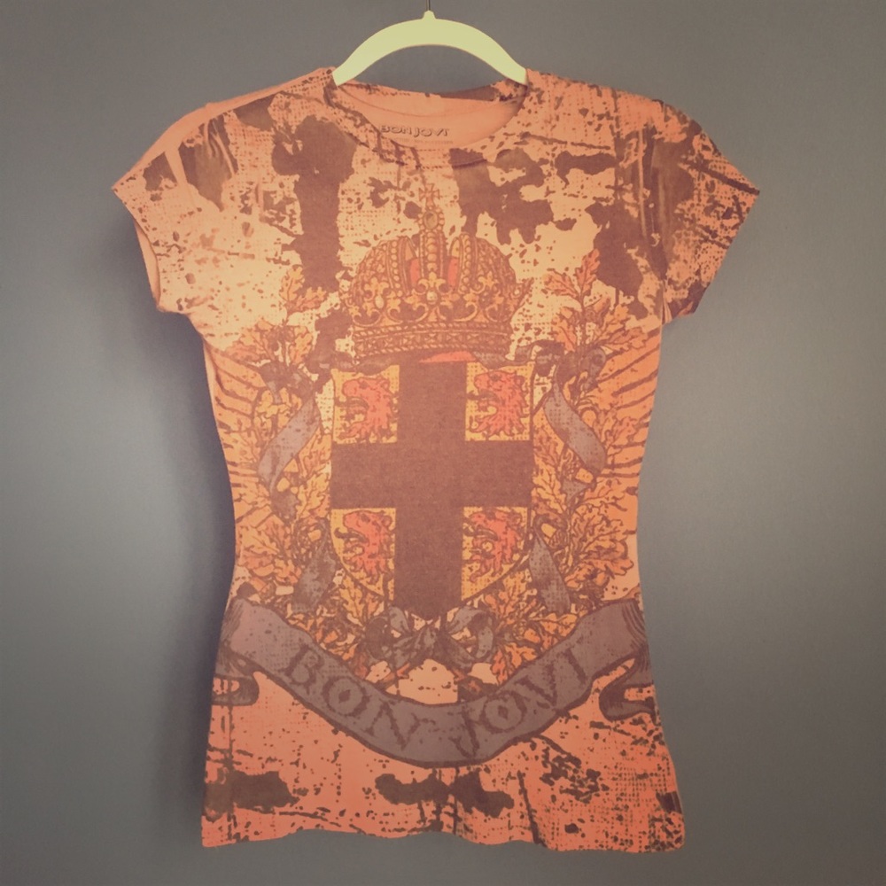 Brothers Bob Jovi t shirt slim babydoll with cross